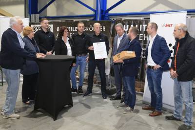 Vergabe des Mittelstandspreis 2022 an Firma Henke Zerspanungstechnik in Lampertheim