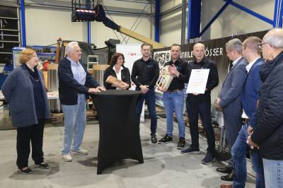 Vergabe des Mittelstandspreis 2022 an Firma Henke Zerspanungstechnik in Lampertheim