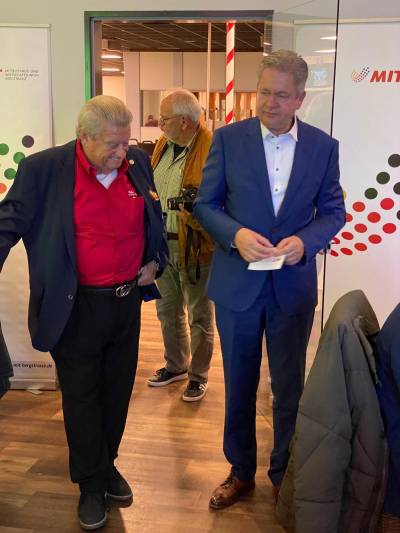 Werner Gutperle und Matthias Wilkes (Vorsitzender MIT Bergstraße und MIT Südhessen)