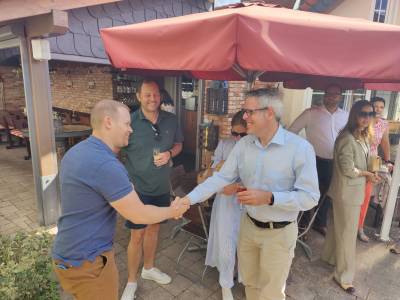 Landrat des Kreises Bergstrae, Christian Engelhardt und weitere Gste.